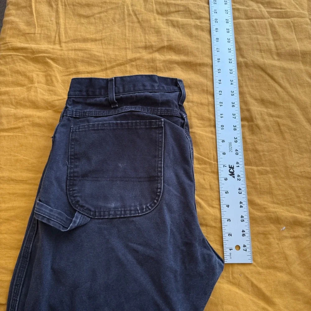 Dickies Mens Charcoal Gray Carpenter Work Pants Size 36x32 denim jeans dark wash